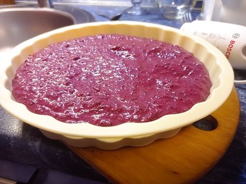 Желе из творога и ягод